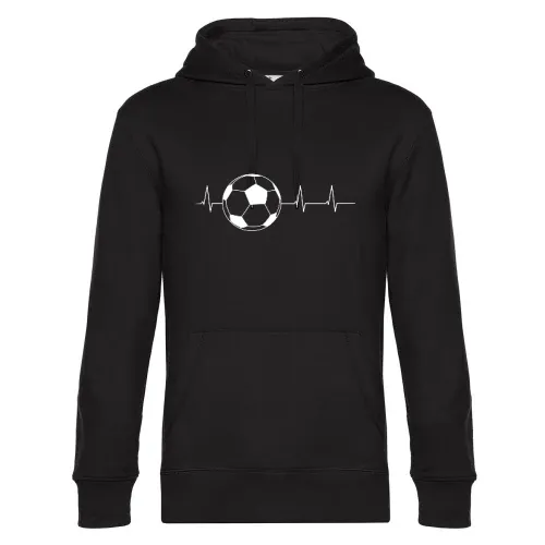 Fussball Herzschlag Männer Hoodie