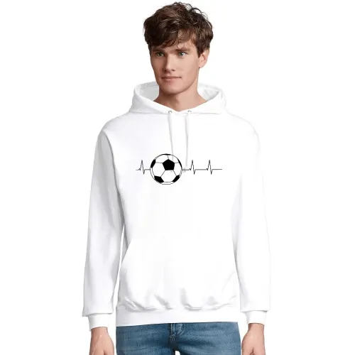 Fussball Herzschlag Männer Hoodie