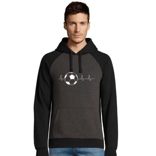 Fussball Herzschlag Männer Hoodie