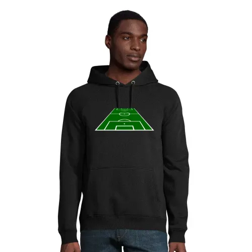 Fussball Spielfeld 3D 2.0 Hoodie Männer Stellar Bio