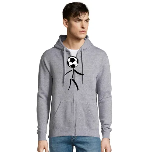 Fussball Strichmännchen Männer Hoodie