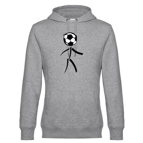 Fussball Strichmännchen Männer Hoodie