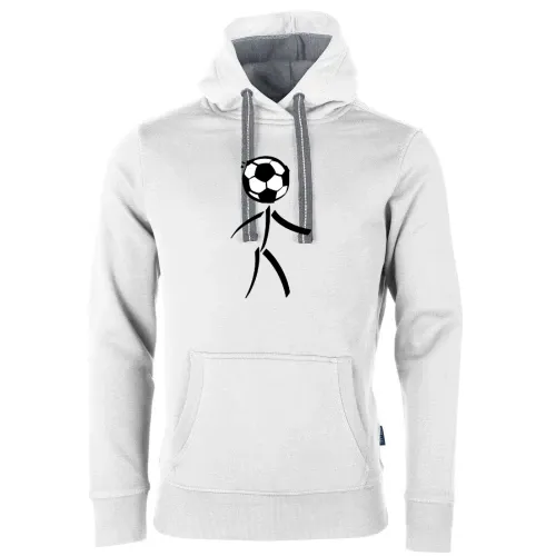 Fussball Strichmännchen Männer Hoodie