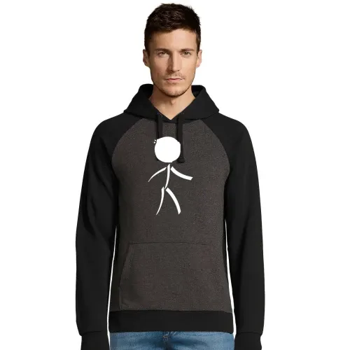 Fussball Strichmännchen Männer Hoodie