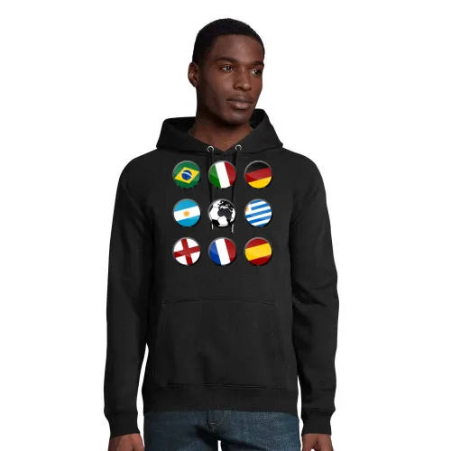 Fußball Weltmeister Titel Hoodie Männer Stellar Bio