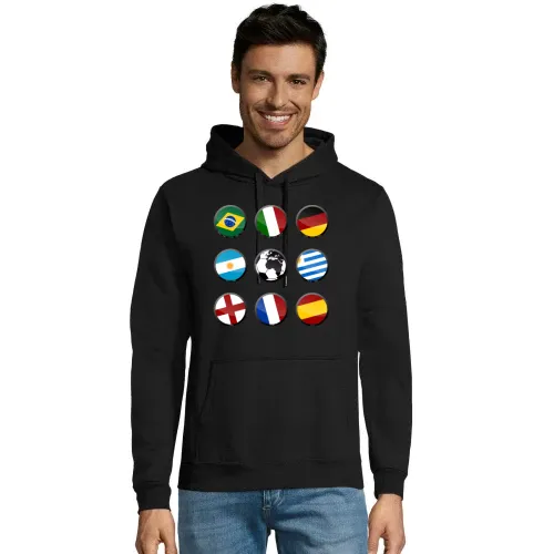 Fußball Weltmeister Titel Hoodie Männer Snake