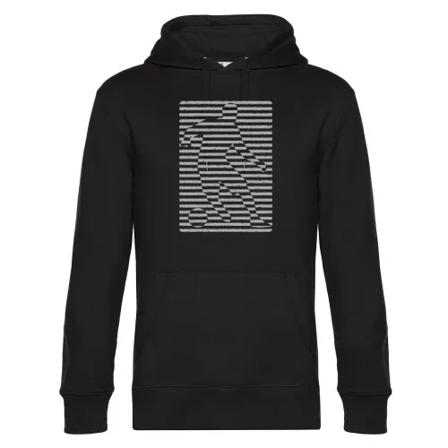 Fußballer vor Streifen Retro Hoodie Männer King Hooded