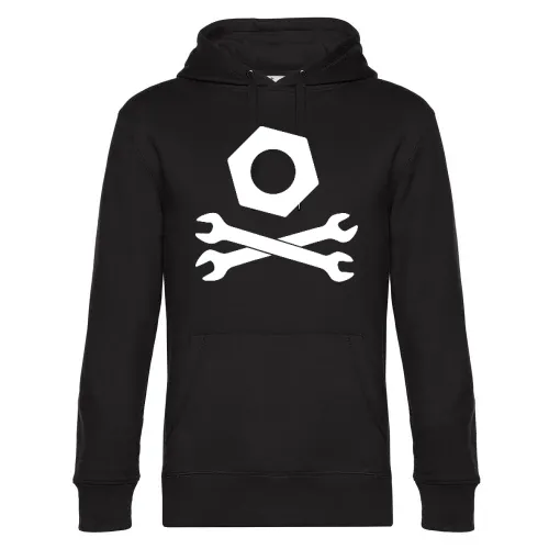 gekreuzte Maulschlüssel mit Mutter Männer Hoodie