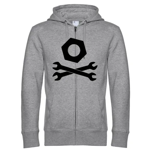 gekreuzte Maulschlüssel mit Mutter Männer Hoodie