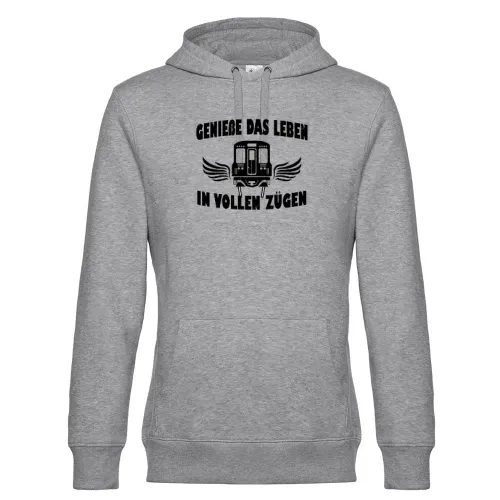 Genieße das Leben - Eisenbahn Eisenbahner Spruch Hoodie Männer King Hooded