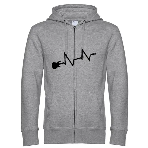 Gitarren Herzschlag Männer Hoodie