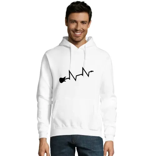 Gitarren Herzschlag Männer Hoodie