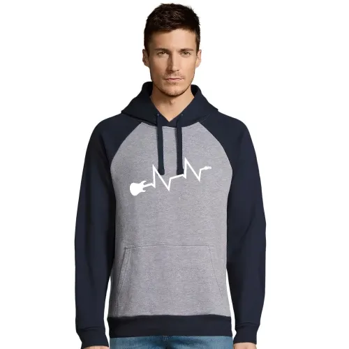 Gitarren Herzschlag Männer Hoodie