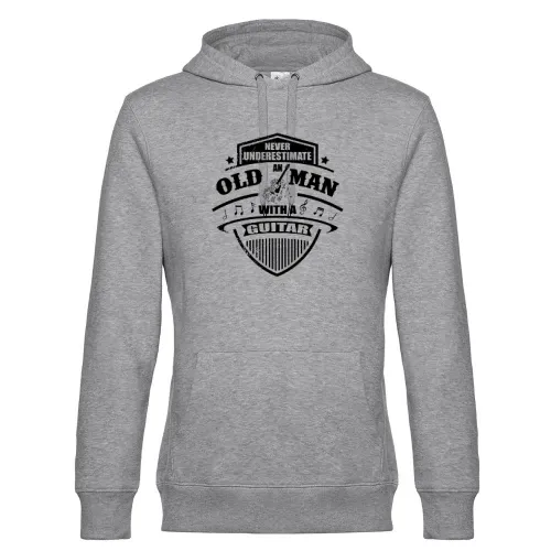 Gitarrist Old Man Gitarren Spieler Gitarrenlehrer Hoodie Männer King Hooded