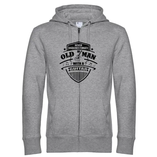 Gitarrist Old Man Gitarren Spieler Gitarrenlehrer Männer Hoodie