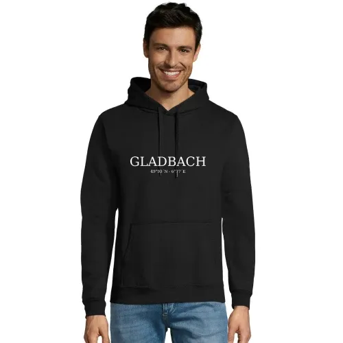 Gladbach Koordinaten Männer Hoodie Gladbach Koordinaten Hoodie