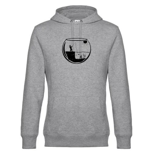 Goldfisch Aquarium Glas Angler Angeln Geschenkidee Hoodie Männer King Hooded