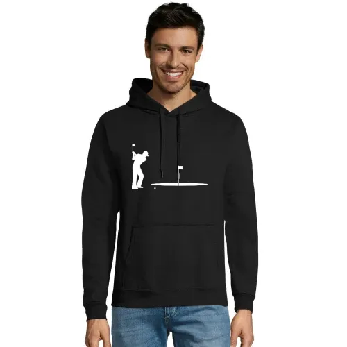 Golfspieler großen Loch Hoodie