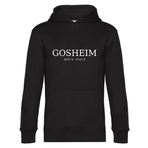 Gosheim Koordinaten Hoodie Männer King Hooded