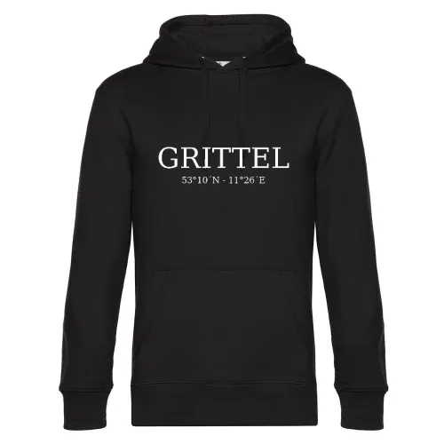 Grittel Koordinaten Hoodie Männer King Hooded