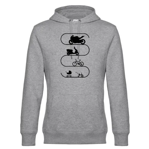Große Motorrad Evolution Hoodie Männer King Hooded