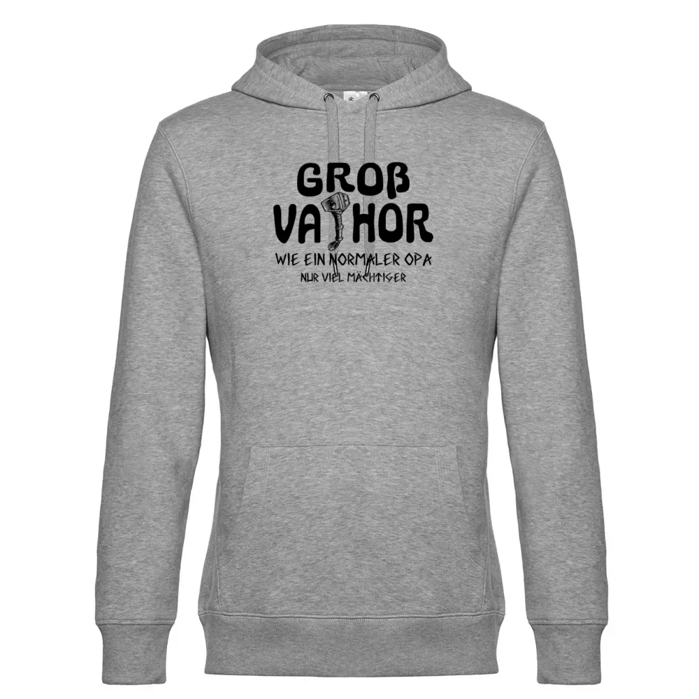  Männer Hoodie mit Aufdruck 'Großvater Mächtiger Opa Grossvater Vatertag Motiv'