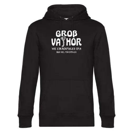 Großvater Mächtiger Opa Grossvater Vatertag Motiv Hoodie Männer King Hooded