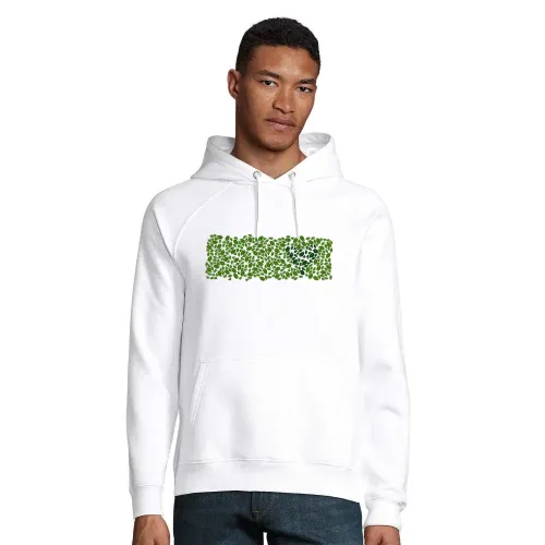 Grüne Hecke in Love Hoodie Männer Stellar Bio