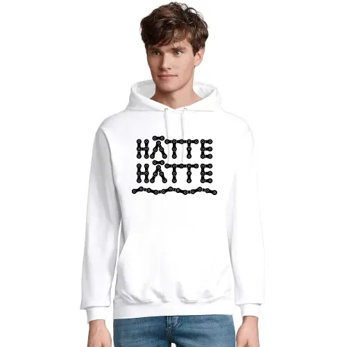 hätte hätte Fahrradkette Männer Hoodie