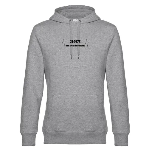 Halbmarathon 21km Lauf Der Weg ist das Ziel Männer Hoodie