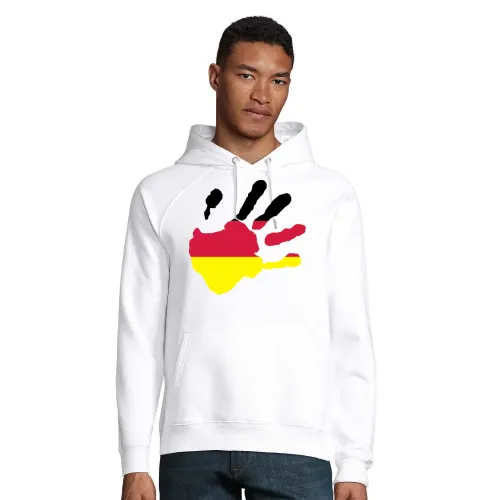 Handabdruck in deinen Wunschfarbe Hoodie Männer Stellar Bio
