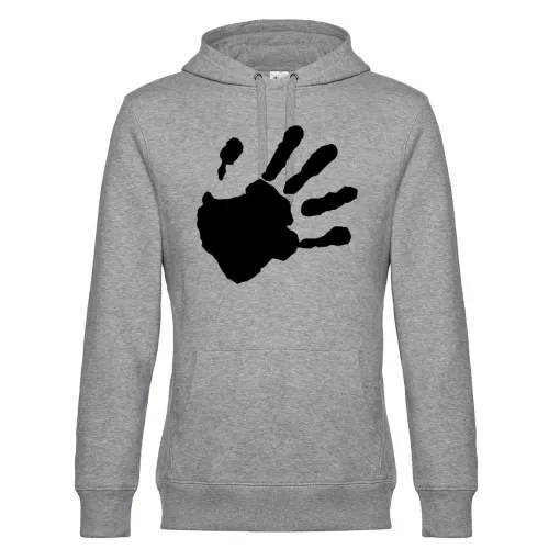 Handabdruck Hoodie Männer King Hooded