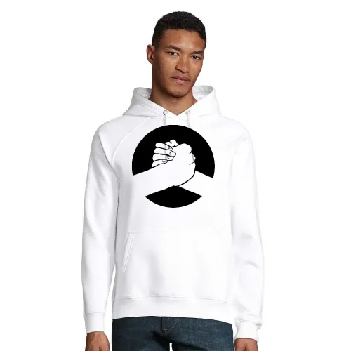 Handschlag Männer Hoodie