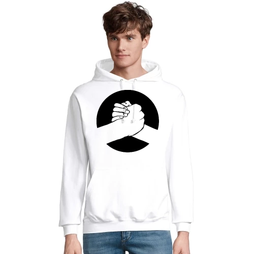 Handschlag Männer Hoodie