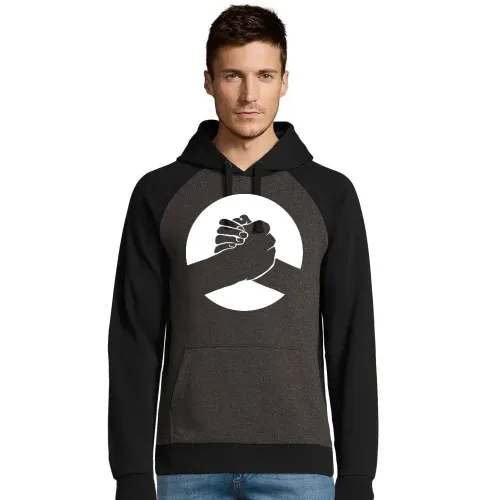 Handschlag Männer Hoodie