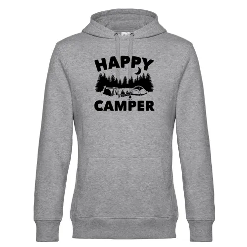 Happy Camper Camping T-Shirt Geschenkidee Hoodie Männer King Hooded