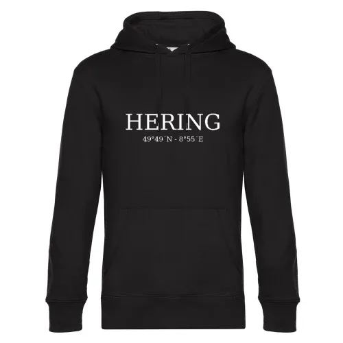 Hering Koordinaten Hoodie Männer King Hooded