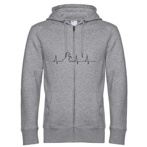 Herzschlag Pferd Männer Hoodie
