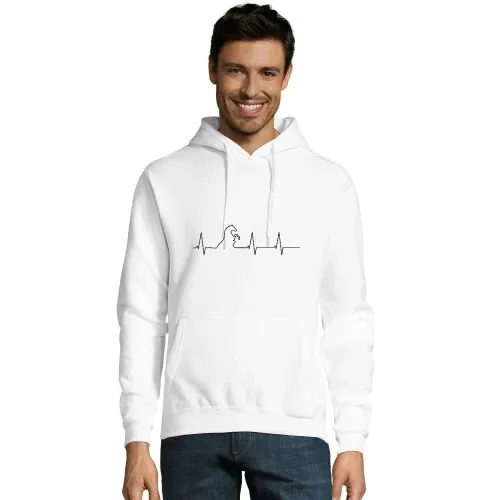 Herzschlag Pferd Männer Hoodie