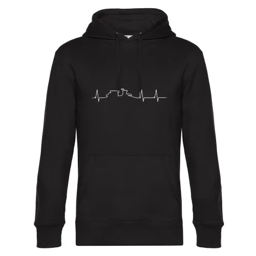 Herzschlag Simson Schwalbe Männer Hoodie