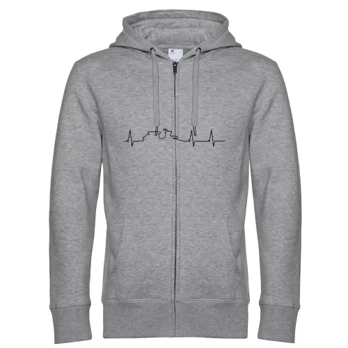 Herzschlag Simson Schwalbe Männer Hoodie