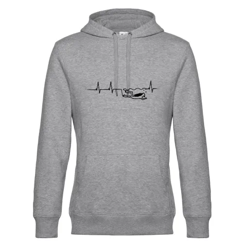 Herzschlag Taucher Hoodie Männer King Hooded
