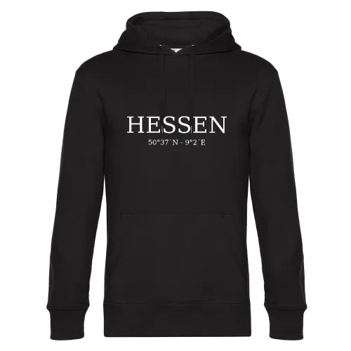 Hessen Koordinaten Hoodie Männer King Hooded