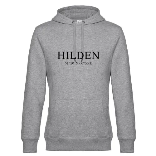 Hilden Koordinaten Hoodie Männer King Hooded