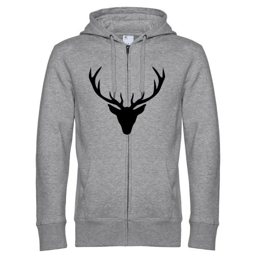 Hirschgeweih Männer Hoodie