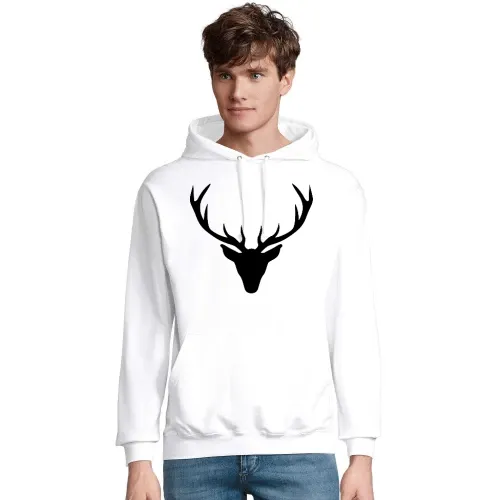 Hirschgeweih Männer Hoodie