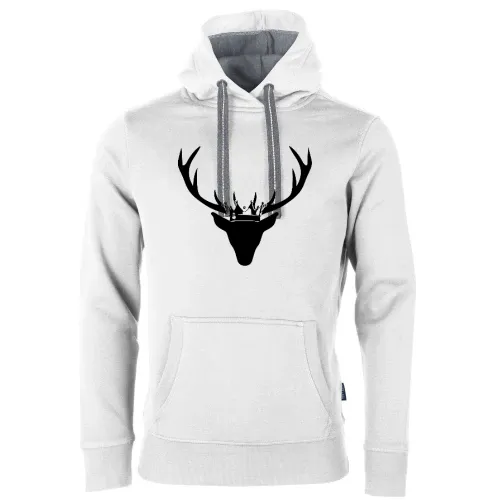 Hirschgeweih mit Krone Männer Hoodie