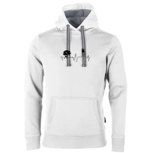 Hochsitz Jagen Herzschlag - Jäger Keiler Hoodie Männer Unisex Sweat
