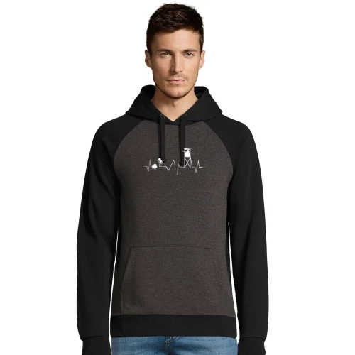 Hochsitz Jagen Herzschlag - Jäger Keiler Männer Hoodie