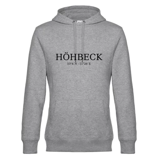Höhbeck Koordinaten Hoodie Männer King Hooded